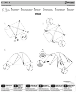 Outwell Cloud 2 Tent -Vago Camping Shop 111043v20 081