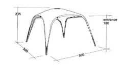 Outwell Summer Lounge M Package -Vago Camping Shop 111136 summer lounge m drawing perspective 2 1