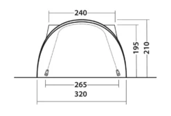Outwell Lakecrest Drive Away Awning -Vago Camping Shop 111166 lakecrest drawing other5