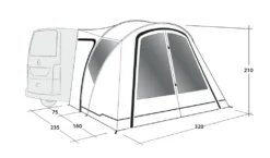 Outwell Lakecrest Drive Away Awning -Vago Camping Shop 111166 lakecrest drawing perspective2