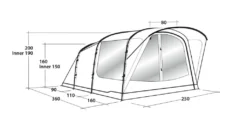 Outwell Oakwood 3 Tent -Vago Camping Shop 111208 oakwood 3 drawing perspective2