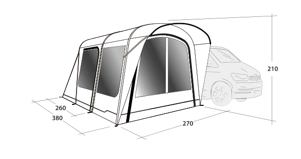 Outwell Wolfburg 380 Drive Away Air Awning 7 Outwell Wolfburg 380 Drive Away Air Awning - Image 7