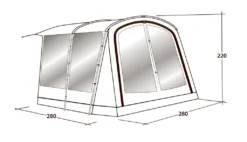 Outwell Universal Awning Size 1 -Vago Camping Shop 111290 universal awning size 1 drawing perspective2