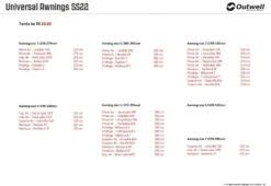 Outwell Universal Tent Awning Size 6 -Vago Camping Shop 11129513