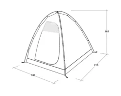 Outwell Free Standing Inner Tent L -Vago Camping Shop 111340 free standing inner l drawing perspective2