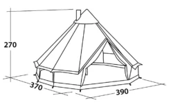 Robens Klondike Tent -Vago Camping Shop 130189 klondike drawing perspective 2 4
