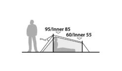 Robens Arrow Head Tent -Vago Camping Shop 130213 arrow head drawing elevation 4 1