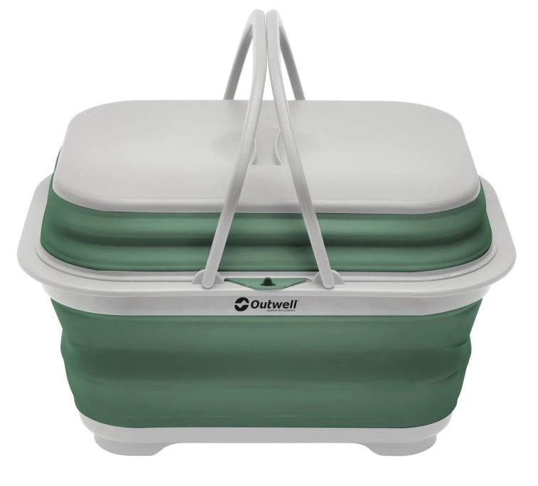Outwell Washing Base W/Handle & Lid Shadow Green 1 Outwell Washing Base W/Handle & Lid Shadow Green