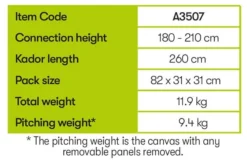 Quest Falcon 300 Low Poled Drive Away Awning -Vago Camping Shop a3507 10 midsize