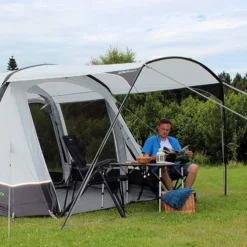 Outdoor Revolution Airedale 5.0S Front Sun Canopy -Vago Camping Shop airedale 5.0s sun canopy 1