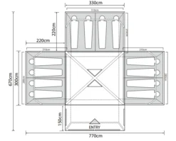 Outdoor Revolution Camp Star 1200 Air Tent Bundle (2022) -Vago Camping Shop campstar 1200 1 1