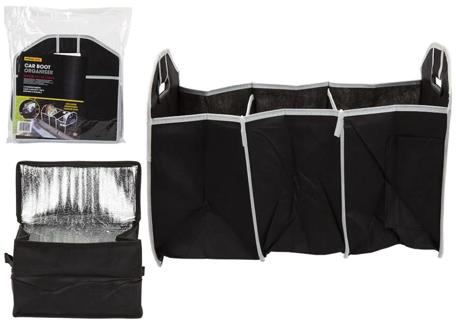 Car Boot Organiser With Removable Cooler Bag 1 Car Boot Organiser With Removable Cooler Bag