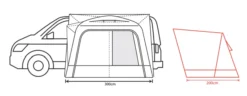 Outdoor Revolution Cayman Air High Drive Away Awning -Vago Camping Shop cayman air 3 2 1