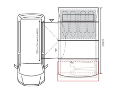 Outdoor Revolution Cayman Cacos Air SL Low Driveaway Awning -Vago Camping Shop cayman cacos air sl 9main 1