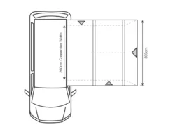 Outdoor Revolution Cayman Cuba Air Mid Drive Away Awning -Vago Camping Shop cayman cuba dimensions 1