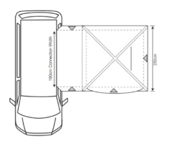 Outdoor Revolution Cayman Midi Air Low Drive Away Awning -Vago Camping Shop cayman midi air 1