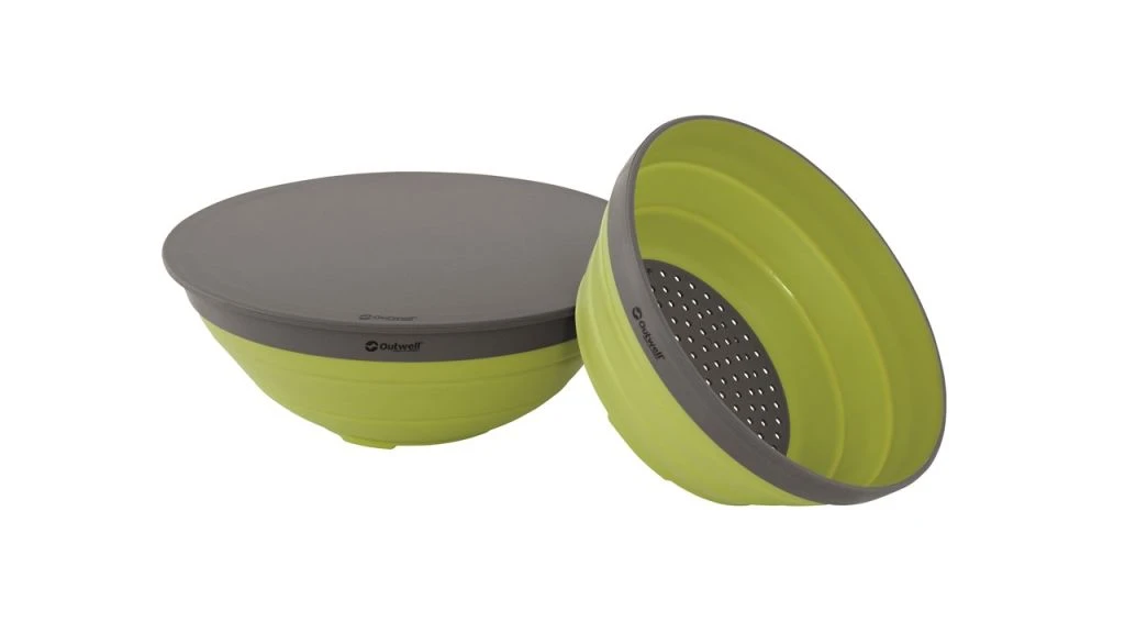 Outwell Collaps Bowl & Colander Set Shadow Green 4 Outwell Collaps Bowl & Colander Set Shadow Green - Image 4