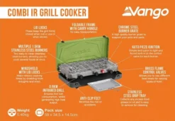 Vango Combi IR Grill Cooker -Vago Camping Shop combi ir grill cooker 4