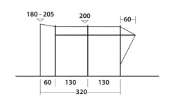 Easy Camp Wimberly Drive Away Awning 14 Easy Camp Wimberly Drive Away Awning -Vago Camping Shop dimensions diagram