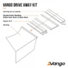 Vango Driveaway Fixing Kit For 4mm & 6mm Rails 3m Set