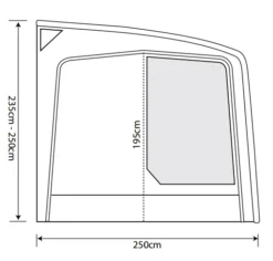 Outdoor Revolution Eclipse Pro 420 Caravan Awning -Vago Camping Shop eclipse pro 420 spec2