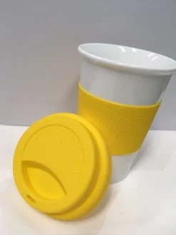 Travel Mug Eco-Ceramic And Silicone -Vago Camping Shop eco cup 6 1 1