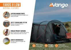 Vango Faros II Low Drive Away Awning -Vago Camping Shop faros ii low2 1