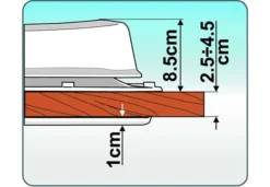 Fiamma 400 X 400 Roof Vent White -Vago Camping Shop fiamma vent plan