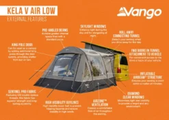 Vango Kela V Low Air Drive Away Awning -Vago Camping Shop kela v air low