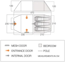 Vango Kibale 350 Tent -Vago Camping Shop kibale 1