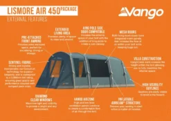 Vango Lismore Air 450 Tent Package -Vago Camping Shop lismore air 450 package medium