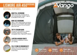 Vango Lismore Air 450 Tent Package -Vago Camping Shop lismore air 450 package2 medium