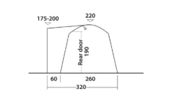 Outwell Milestone Dash Drive Away Awning -Vago Camping Shop milestone dash measurments