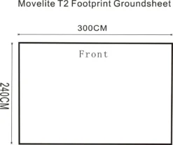 Outdoor Revolution Movelite T2/Turismo Footprint Groundsheet (300cm X 240cm) -Vago Camping Shop movelite t2 footprint groundsheet