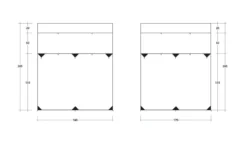 Outwell Fallcrest Side Panel Set -Vago Camping Shop outwell fallcrest awning side panel set 5