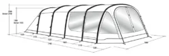 Outwell Knightdale 8PA Air Tent -Vago Camping Shop outwell knightdale 8pa air tent dimensions