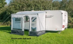 Sunncamp Protekta Sun Canopy 13ft -Vago Camping Shop protekta roll out sun canopy incl. wall pack 3 min 1 1