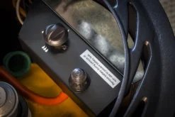 Provence 3kw Portable Gas Heater In Gloss Black -Vago Camping Shop provence lifestyle matt black controls close up img 3038 1