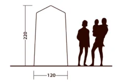 Outwell Seahaven Comfort Station Single Utility Tent -Vago Camping Shop seahaven comfort station single standing height