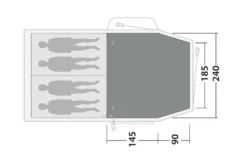Outwell Springwood 4 Flat Woven Carpet -Vago Camping Shop springwood 4