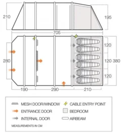 Vango Stargrove II Air TC 600XL Tent -Vago Camping Shop stargrove ii air tc 600xl