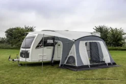 Sunncamp Swift Deluxe 325 SC Caravan Awning -Vago Camping Shop swift deluxe 325 sc with side sun canopy 1
