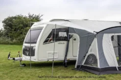 Sunncamp Swift Deluxe 325 SC Caravan Awning -Vago Camping Shop swift deluxe 325 sc with side sun canopy 2