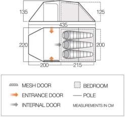 Vango Omega 350 Tent -Vago Camping Shop vango 2020 tents floorplan omega 350