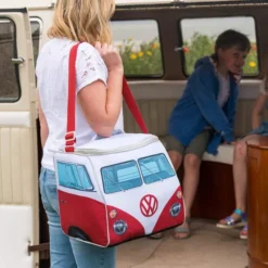Volkswagen Large Red Cooler Bag -Vago Camping Shop vw cooler bag red 4